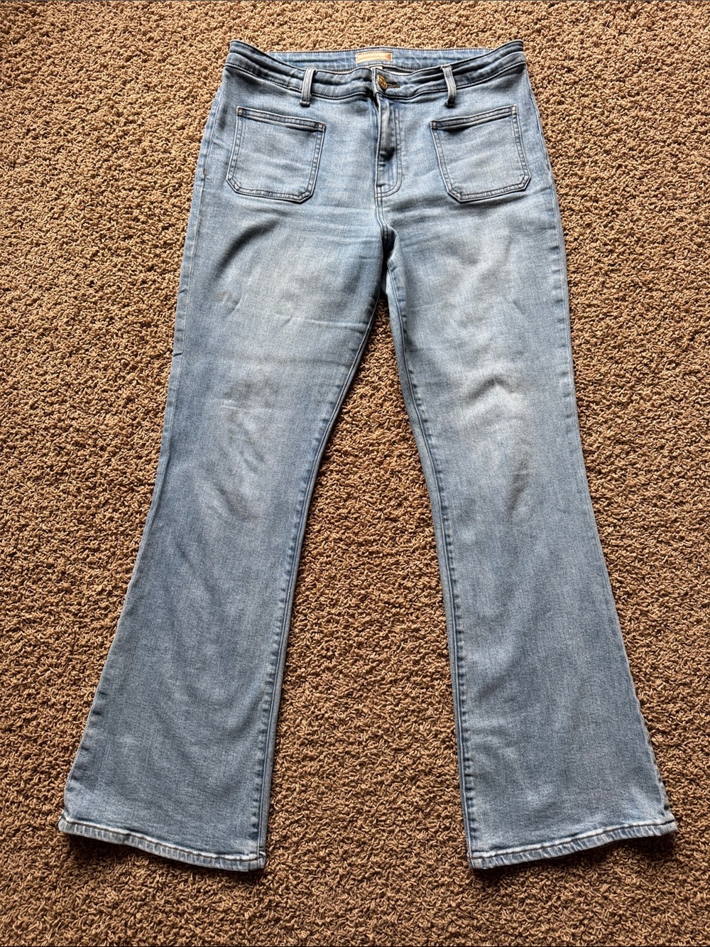 Kut from the Kloth Faded Light Blue Flare Jeans